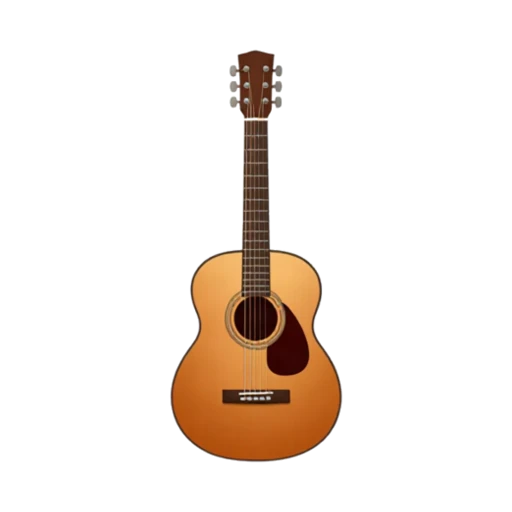 Wooden acoustic guitar emoji