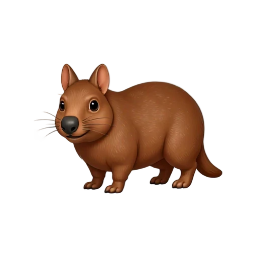 Brown agouti rodent emoji
