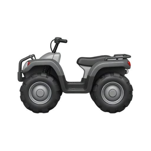 All-Terrain Vehicle with high handlebars and four chunky knobby tires