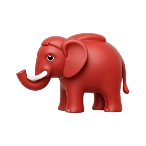 elephant-shaped red rock and long curved stone trunk, depicting AlUla Elephant Rock.