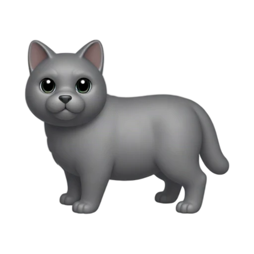Sturdy American Bobtail cat with short pom tail