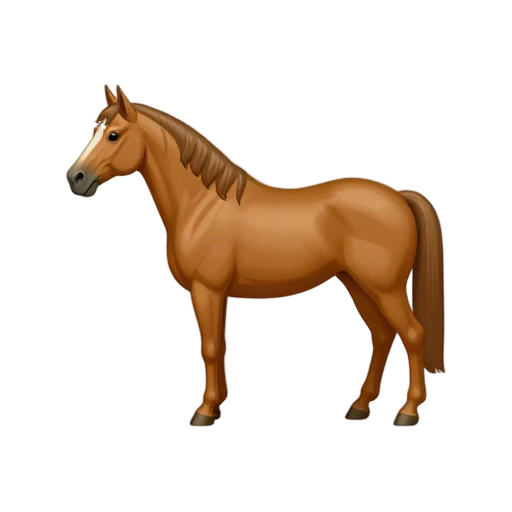 Chestnut American Saddlebred emoji