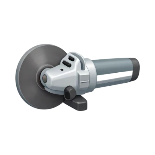 Angle grinder with side handle and guarded circular cutting disk