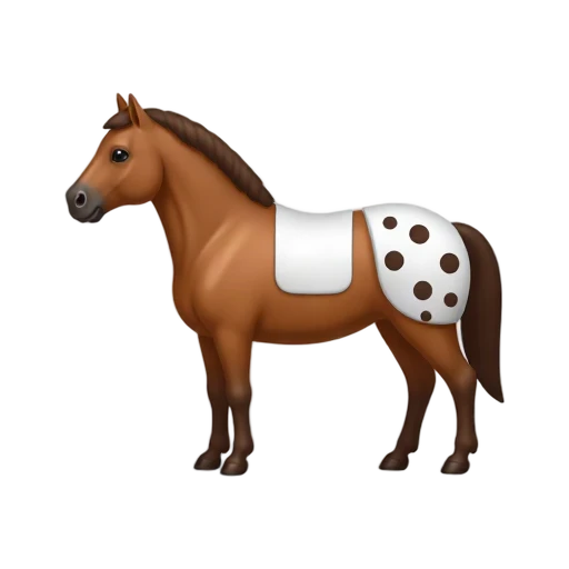 Spotted Appaloosa horse emoji