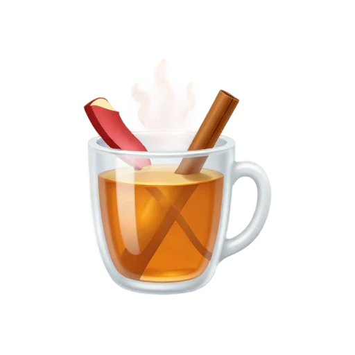 Hot apple cider emoji