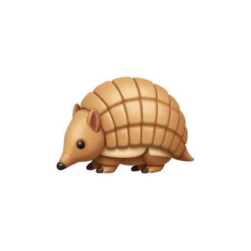 Armadillo curled into a ball