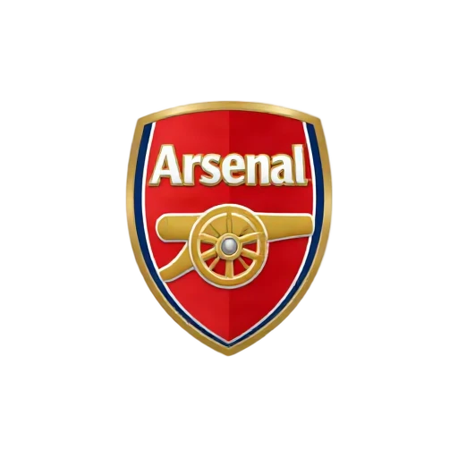 Red Arsenal football crest emoji