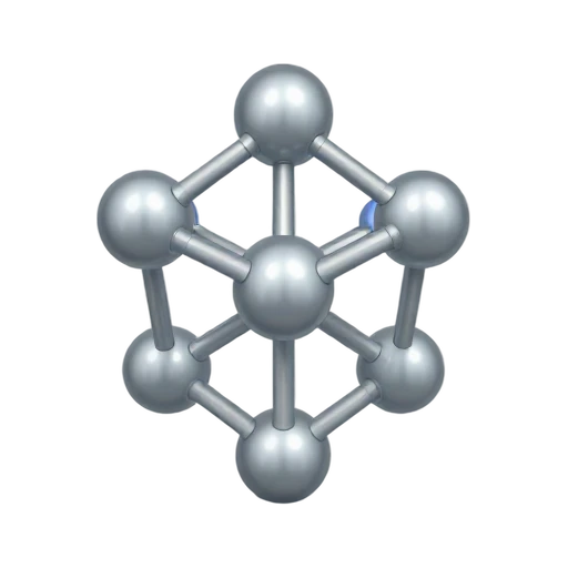 large silver spheres and connecting metallic tubes, depicting Atomium.