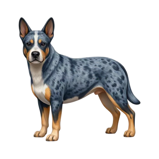 Blue-speckled Australian Cattle Dog emoji