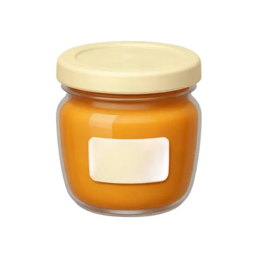 Jar of sweet potato baby food emoji