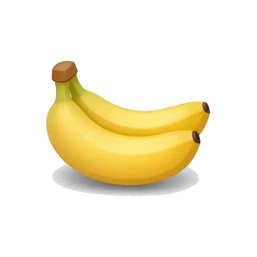 One small bunch of three ripe yellow bananas attached at the stem, smooth peel, gentle curves, no background.