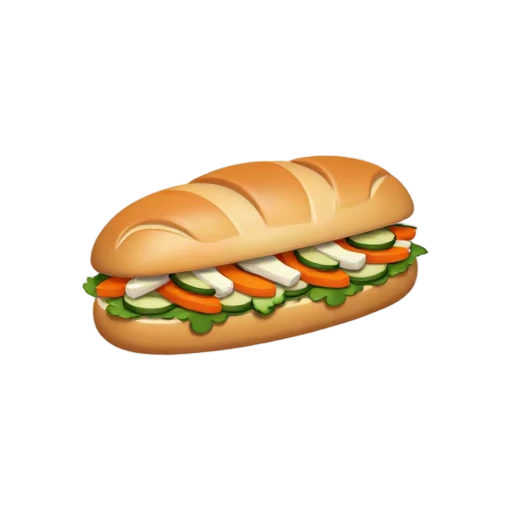 Banh mi baguette sandwich emoji