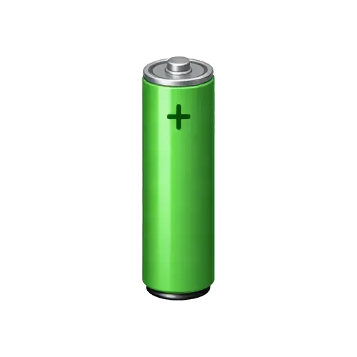 Green full AA battery
