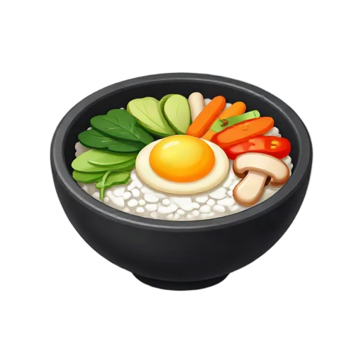 Bibimbap bowl emoji