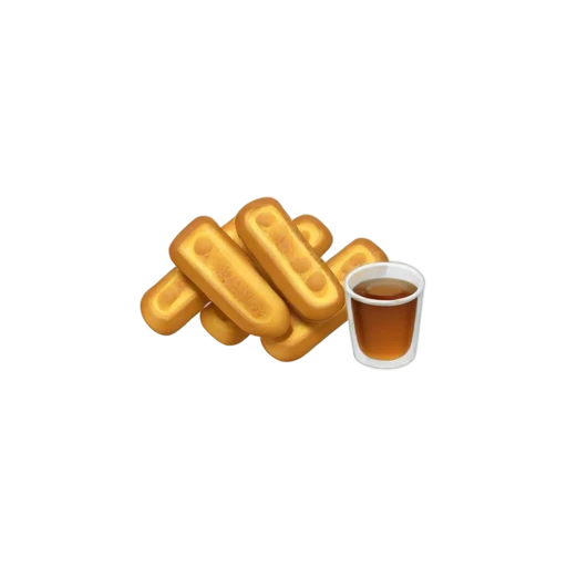 French toast sticks with a syrup dipping cup