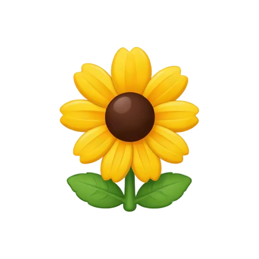 Black-Eyed Susan with bright yellow ray petals and raised dark brown central cone