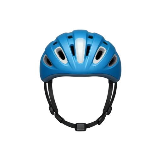 Blue bicycle helmet