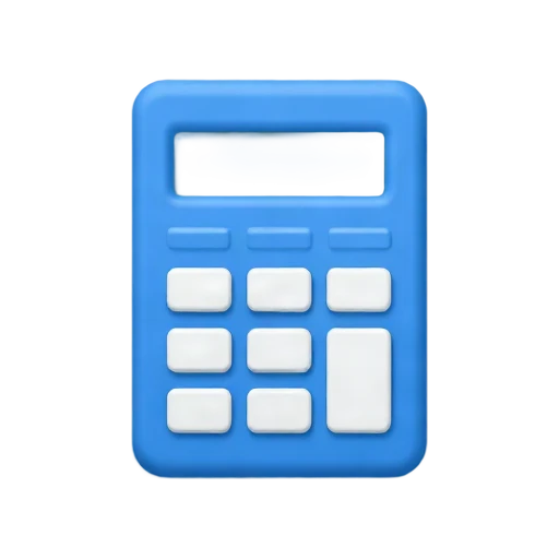 Blue calculator
