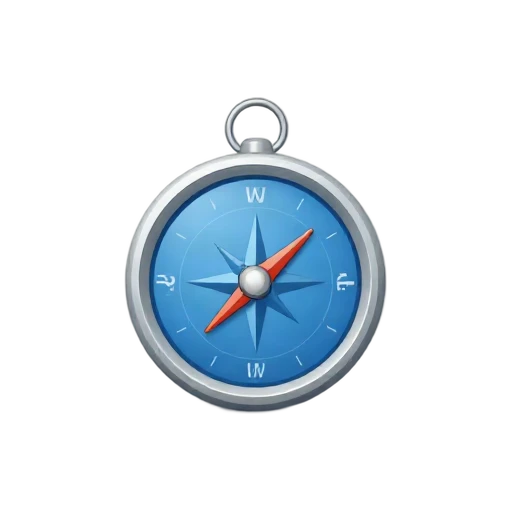 Blue compass