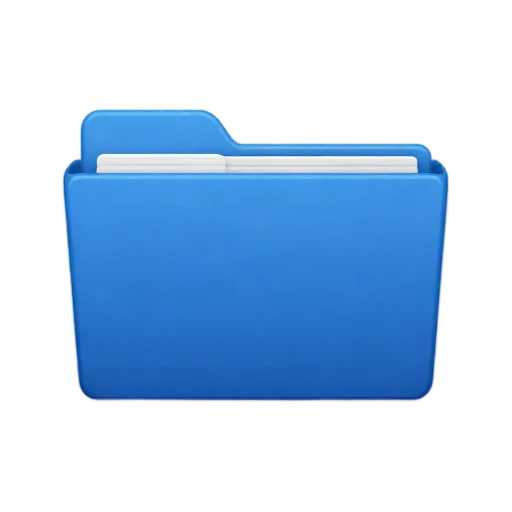 Blue file folder
