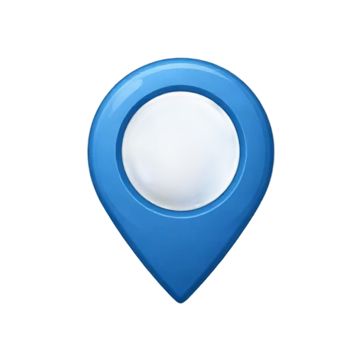 Blue map location pin