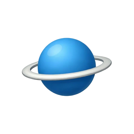 Blue ringed planet