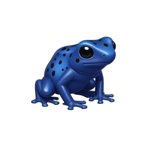 Blue poison dart frog emoji