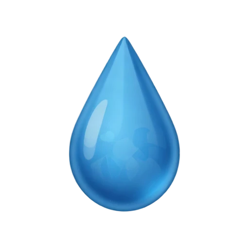 Blue raindrop
