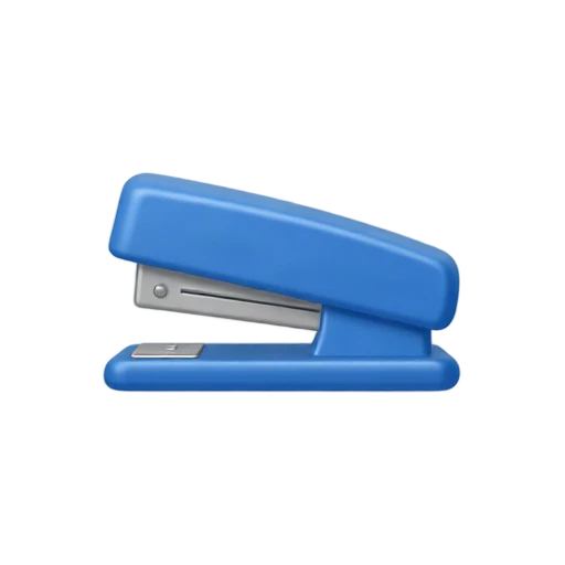 Blue office stapler