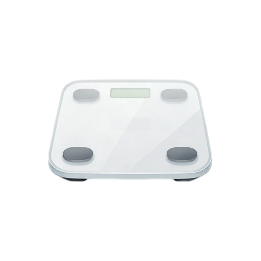 White digital bathroom scale emoji