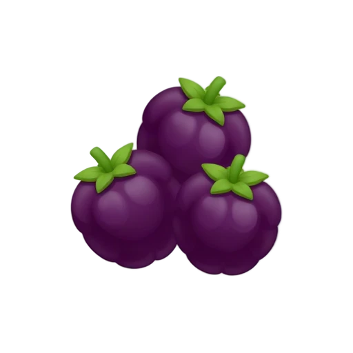 Dark boysenberries with plump rounded drupelets and green caps