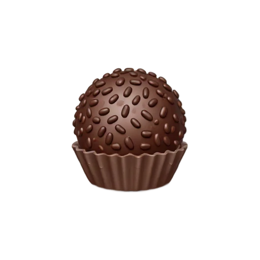 Chocolate brigadeiro truffle emoji