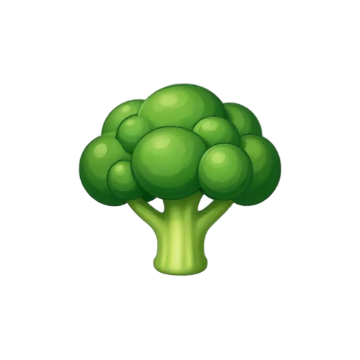 Green broccoli crown