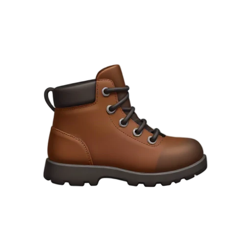 Brown hiking boot