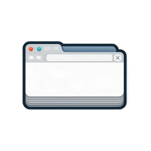 Stack of browser tabs overflowing a small window