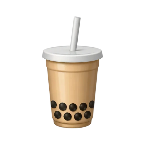 Milk bubble tea cup