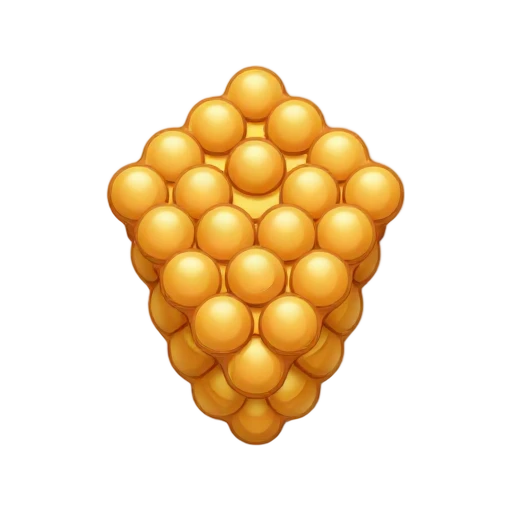 Golden bubble waffle