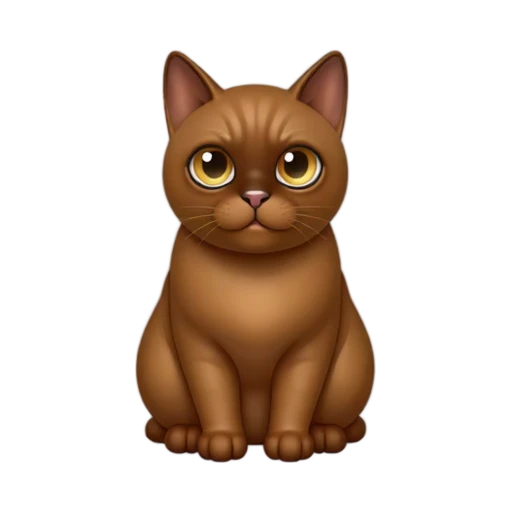 Compact sable Burmese cat with golden eyes