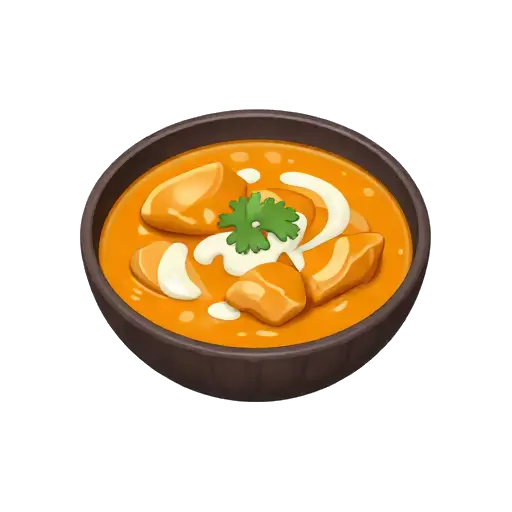 Bowl of butter chicken curry
