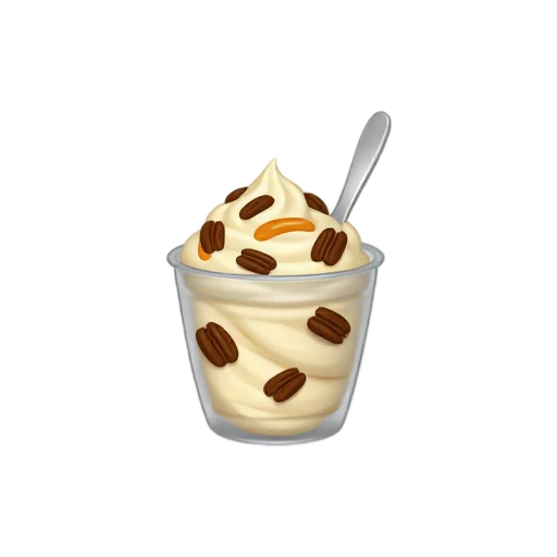 Butter pecan frozen custard mixer emoji