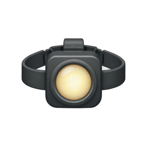 Outdoor headlamp with adjustable elastic strap