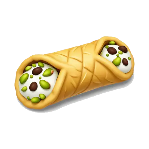 Cannoli with ricotta and pistachios