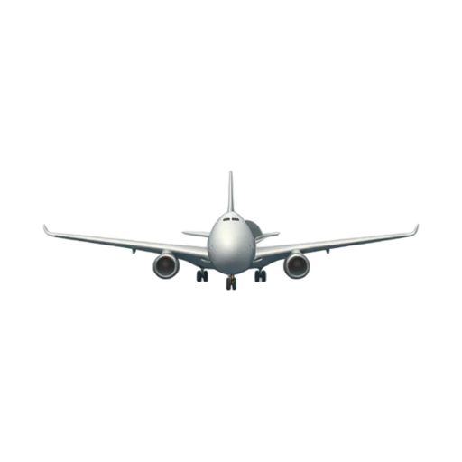 Cargo Plane with wide high-mounted wings and bulky fuselage