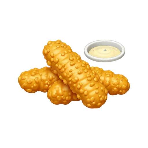 Hand-breaded chicken tenders with dipping sauce