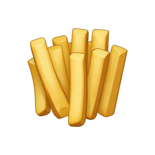 Natural cut French fries with bits of brown skin