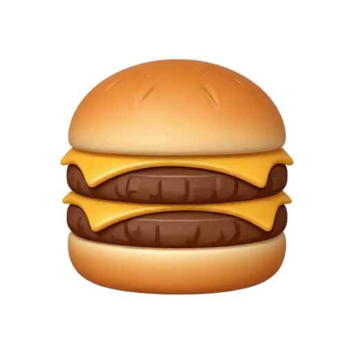 Thick beef patty burger with dark char marks
