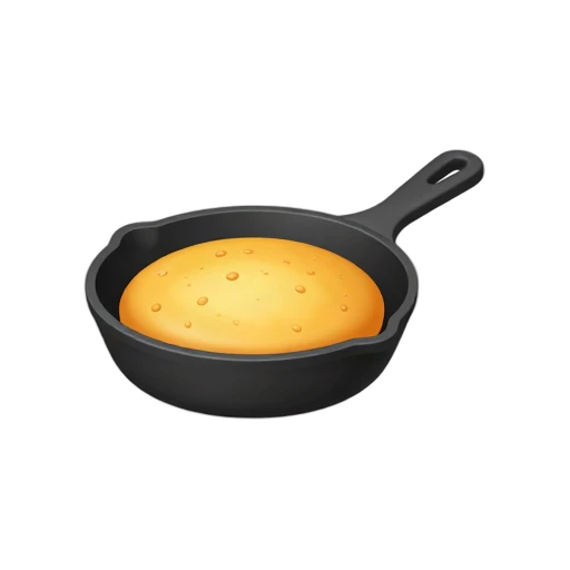 Black cast-iron skillet with golden cornbread