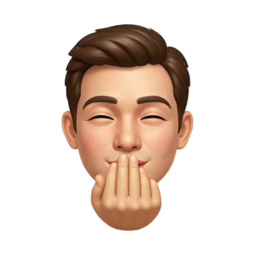 Chef's kiss gesture reaction emoji