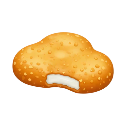 Golden breaded chicken nugget emoji