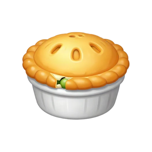 Golden chicken pot pie with flaky vented pastry crust